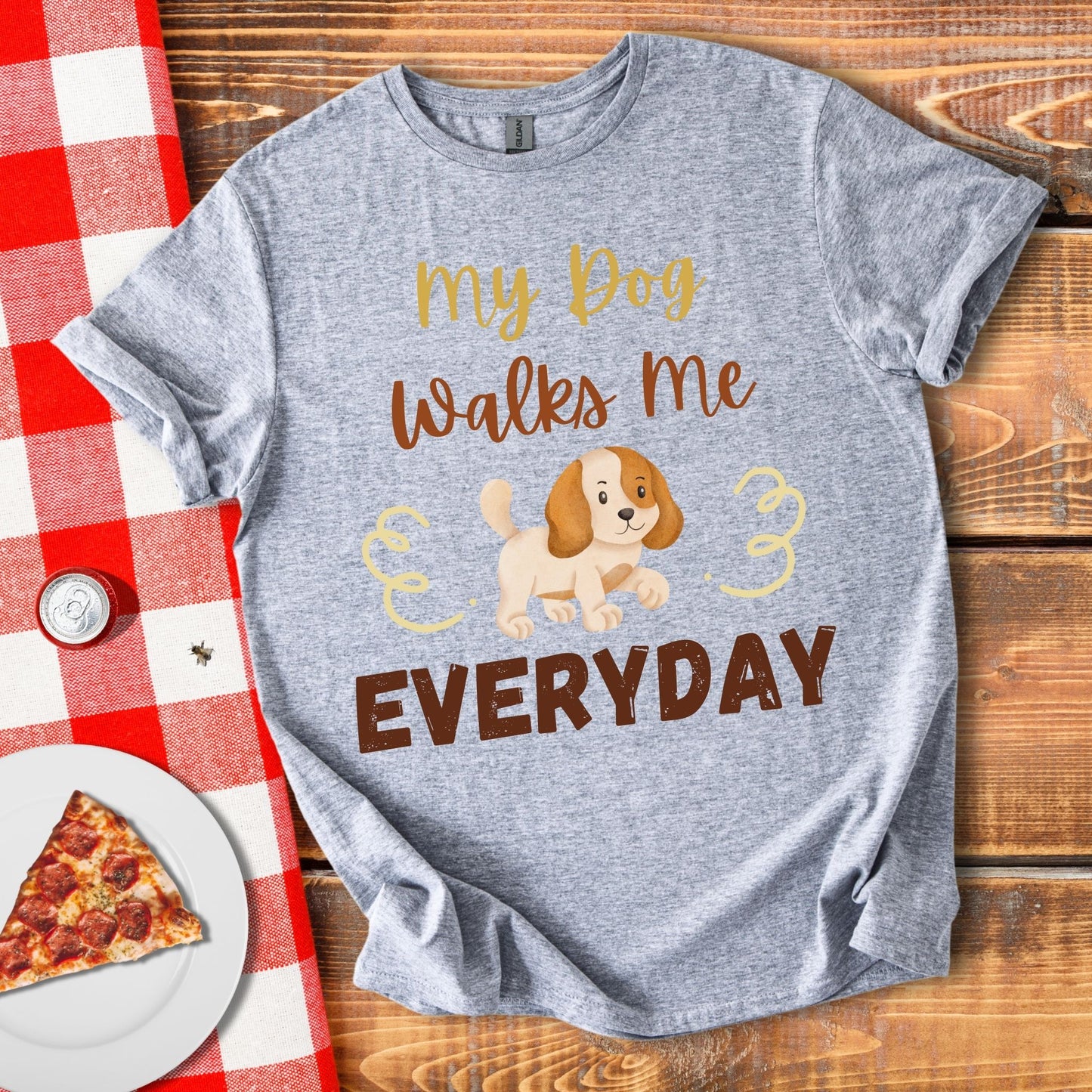 My Dog Walks Me T-Shirt