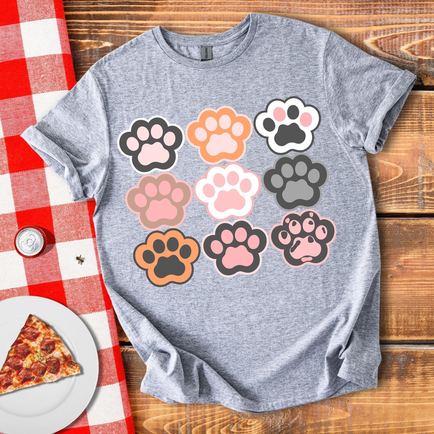 9 Lives (Cat Paws) T-Shirt