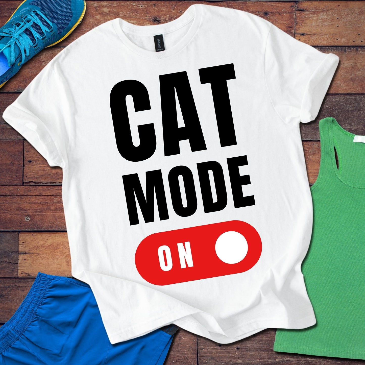 Cat Mode On T-Shirt