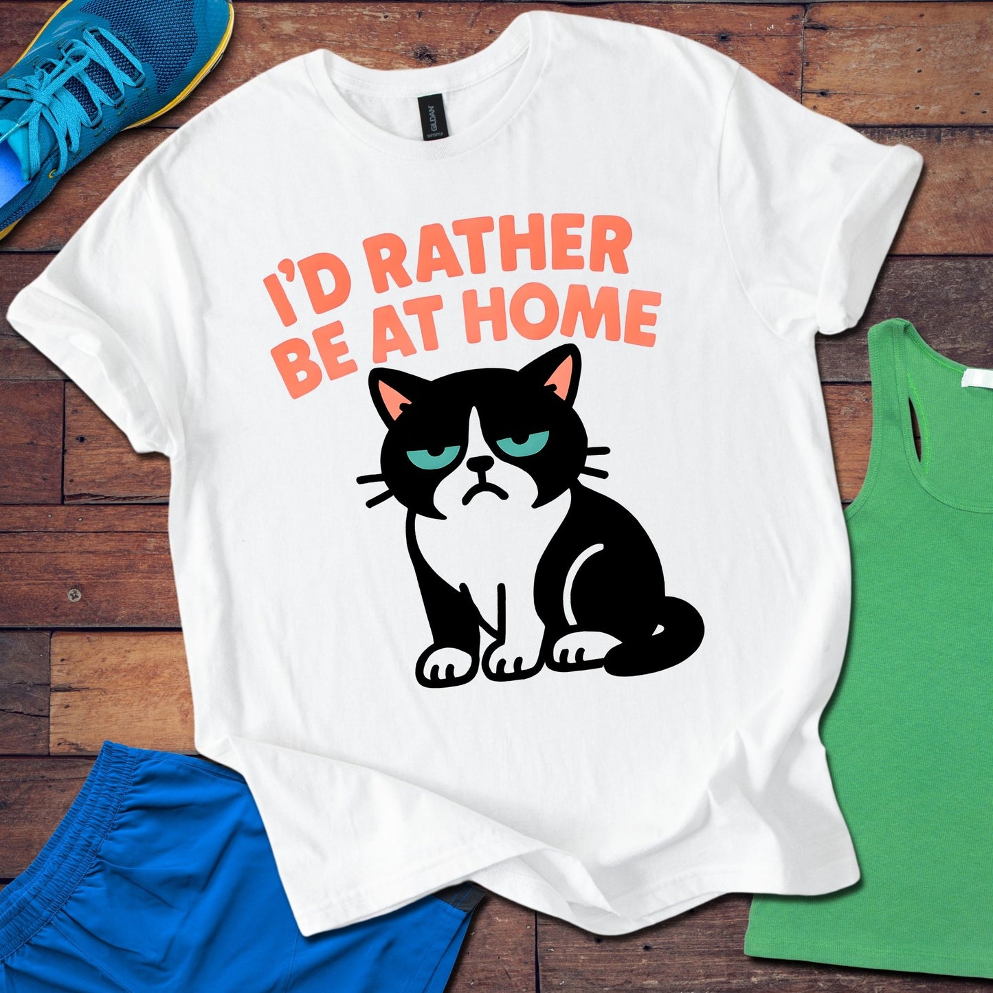 I'd Rather Be At Home T-Shirt