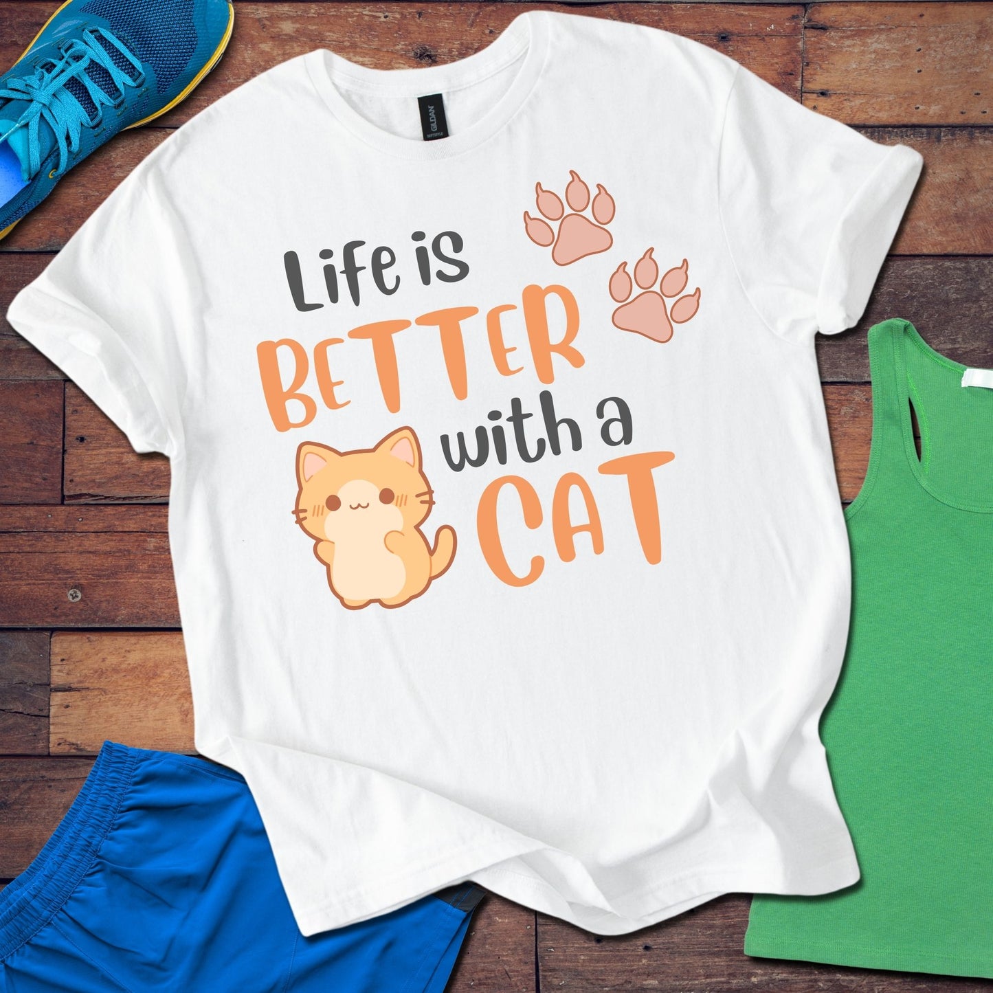 Life Is Better With A Cat T-Shirt