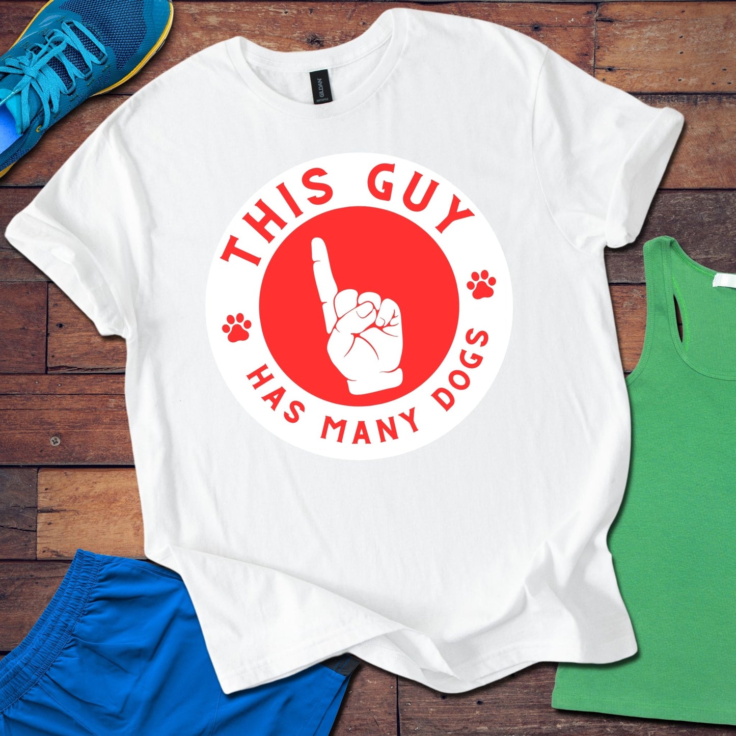 This Guy Has Many Dogs T-Shirt