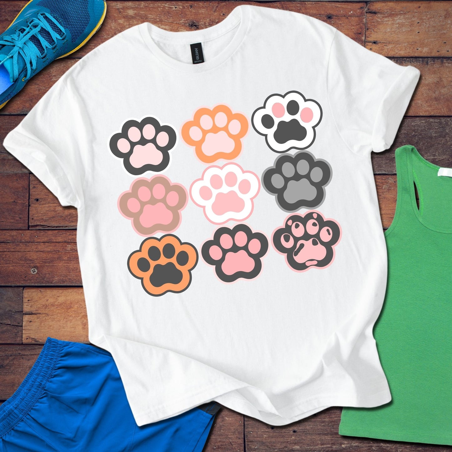 9 Lives (Cat Paws) T-Shirt