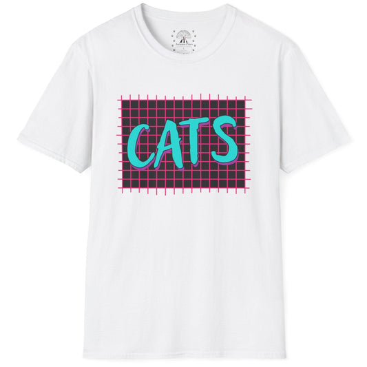 Retro Cat Grids T-Shirt