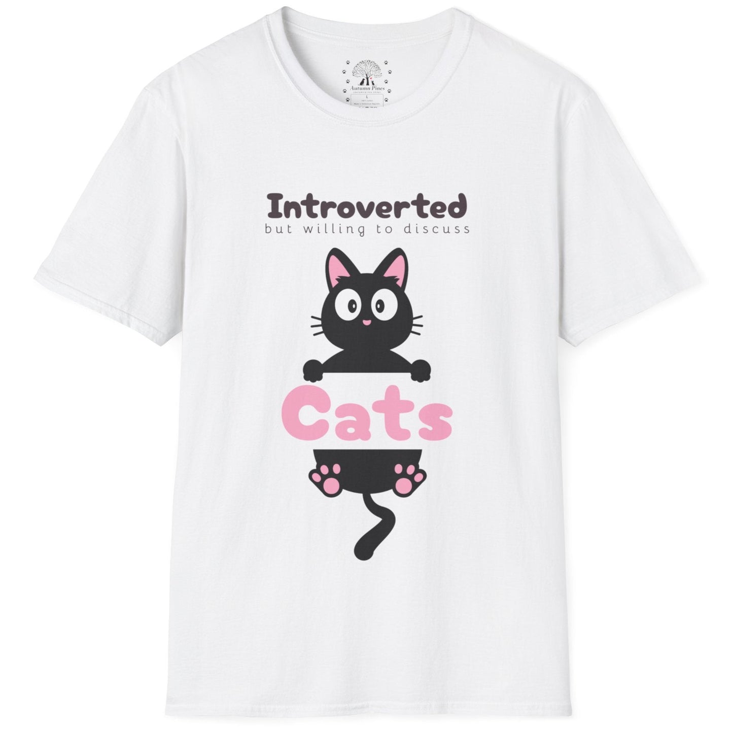 Introverted But Willing To Discuss Cats T-Shirt