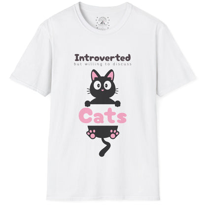 Introverted But Willing To Discuss Cats T-Shirt