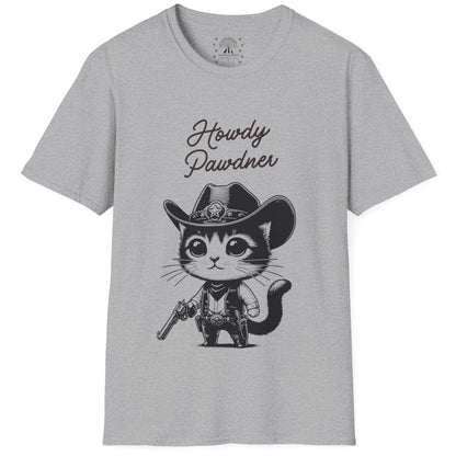 Howdy Pawdner Cat T-Shirt