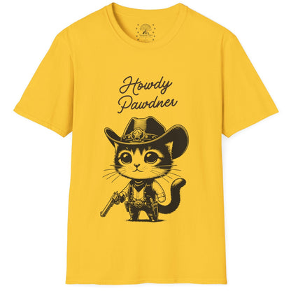 Howdy Pawdner Cat T-Shirt