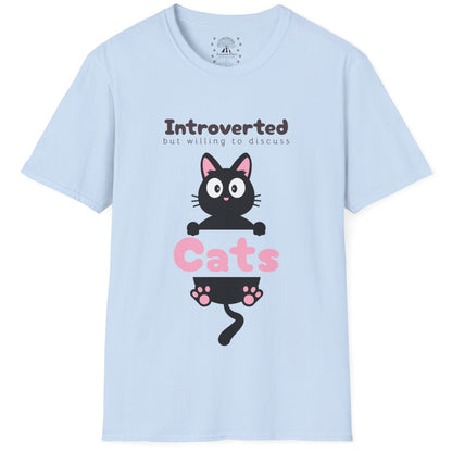 Introverted But Willing To Discuss Cats T-Shirt
