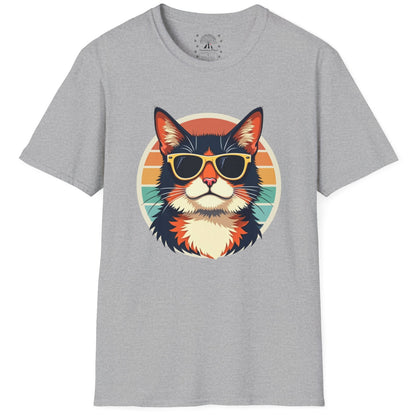 Cool Sunset Cat T-Shirt
