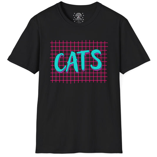 Retro Cat Grids T-Shirt