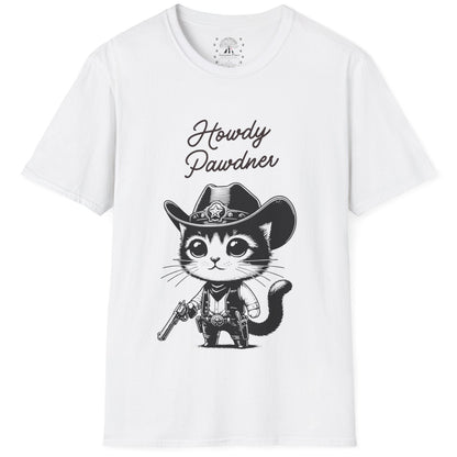 Howdy Pawdner Cat T-Shirt