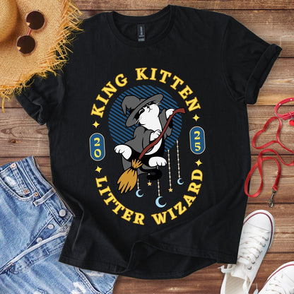 King Kitten Litter Wizard T-Shirt