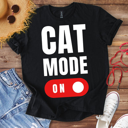 Cat Mode On T-Shirt