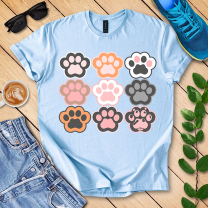 9 Lives (Cat Paws) T-Shirt