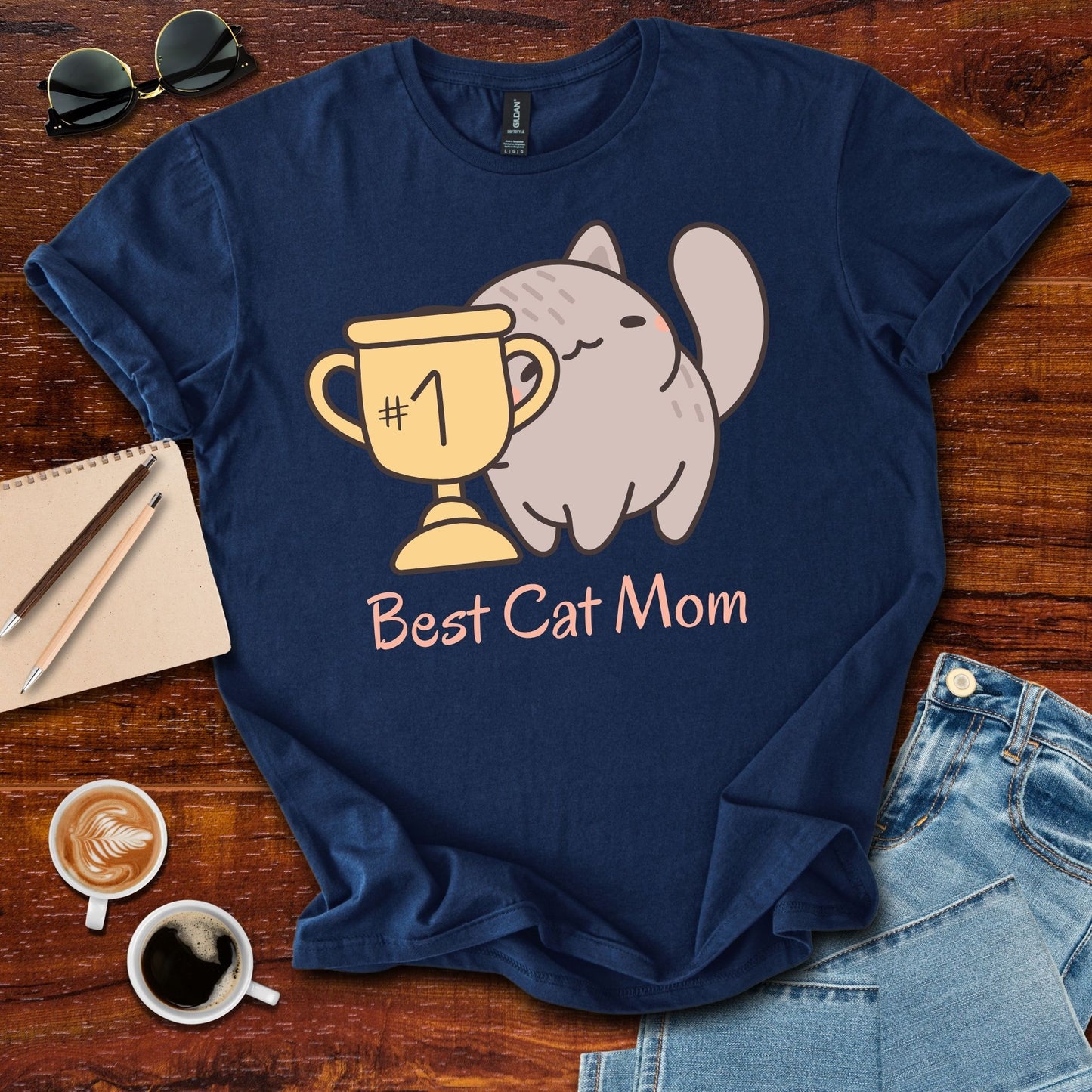 #1 Best Cat Mom T-Shirt