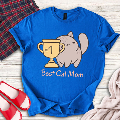 #1 Best Cat Mom T-Shirt