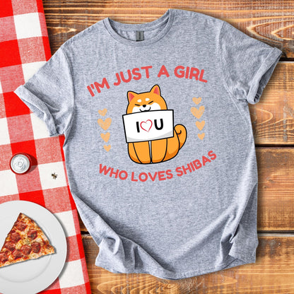 I'm Just A Girl Who Loves Shiba's T-Shirt