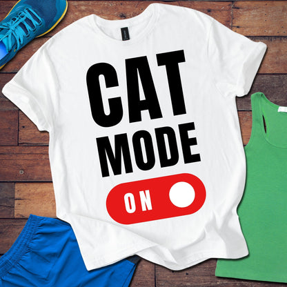 Cat Mode On T-Shirt