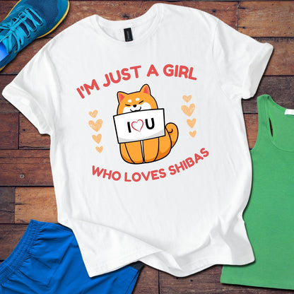 I'm Just A Girl Who Loves Shiba's T-Shirt